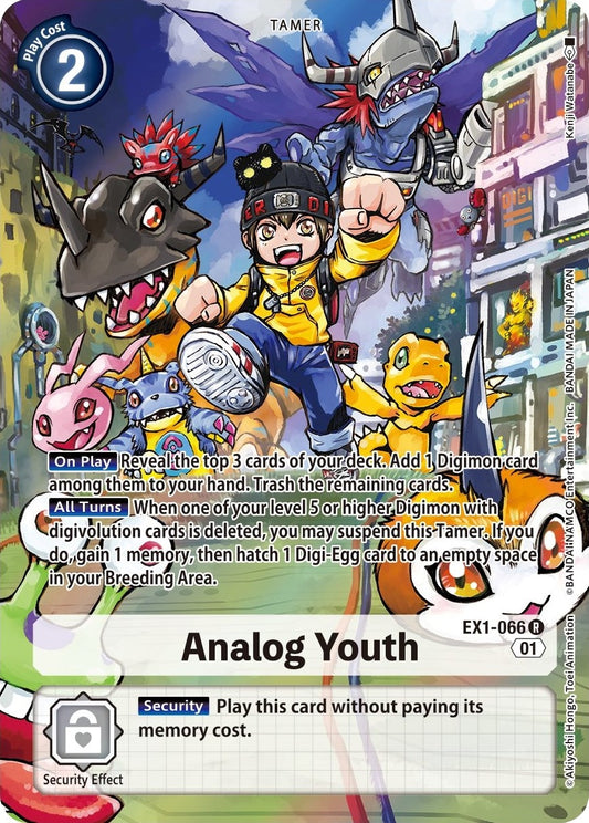 Image for Analog Youth (Alternate Art) (EX1-066 R) (EX01) - Digimon Card Game