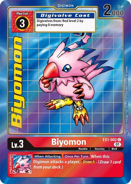 Image for Biyomon (Alternate Art) (EX1-002 C) (EX01) - Digimon Card Game
