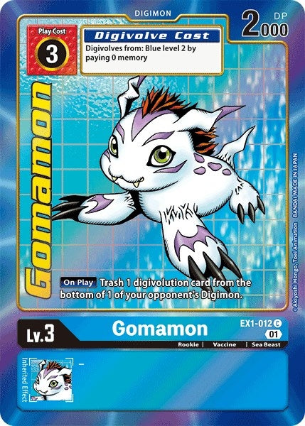 Image for Gomamon (Alternate Art) (EX1-012 C) (EX01) - Digimon Card Game