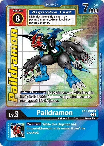 Image for Paildramon (Alternate Art) (EX1-019 R) (EX01) - Digimon Card Game