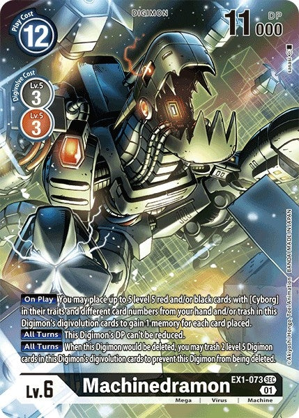 Image for Machinedramon (Alternate Art) (EX1-073 SEC) (EX01) - Digimon Card Game
