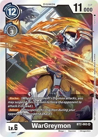 Image for WarGreymon - BT2-065 (Classic Collection) (BT2-065 SR) (BT01-03A) - Digimon Card Game