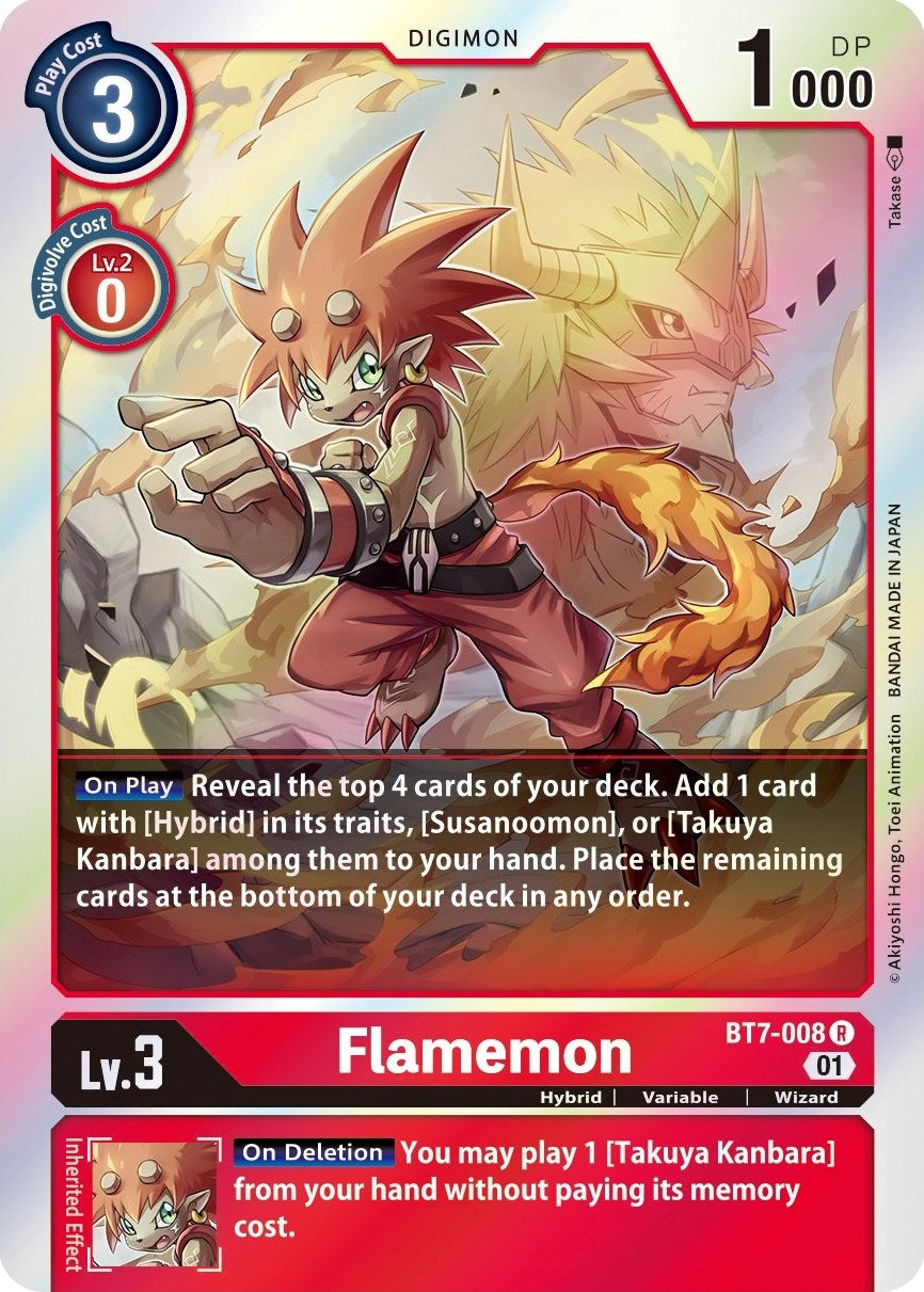 Image for Flamemon (BT7-008 R) (BT07) - Digimon Card Game