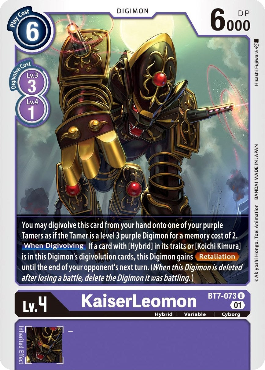 Image for KaiserLeomon (BT7-073 U) (BT07) - Digimon Card Game