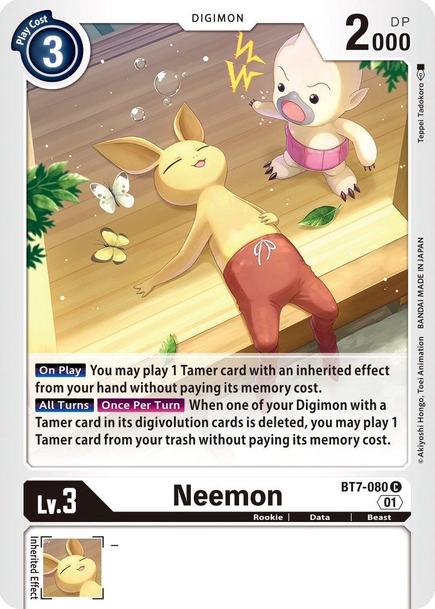 Image for Neemon (BT7-080 C) (BT07) - Digimon Card Game