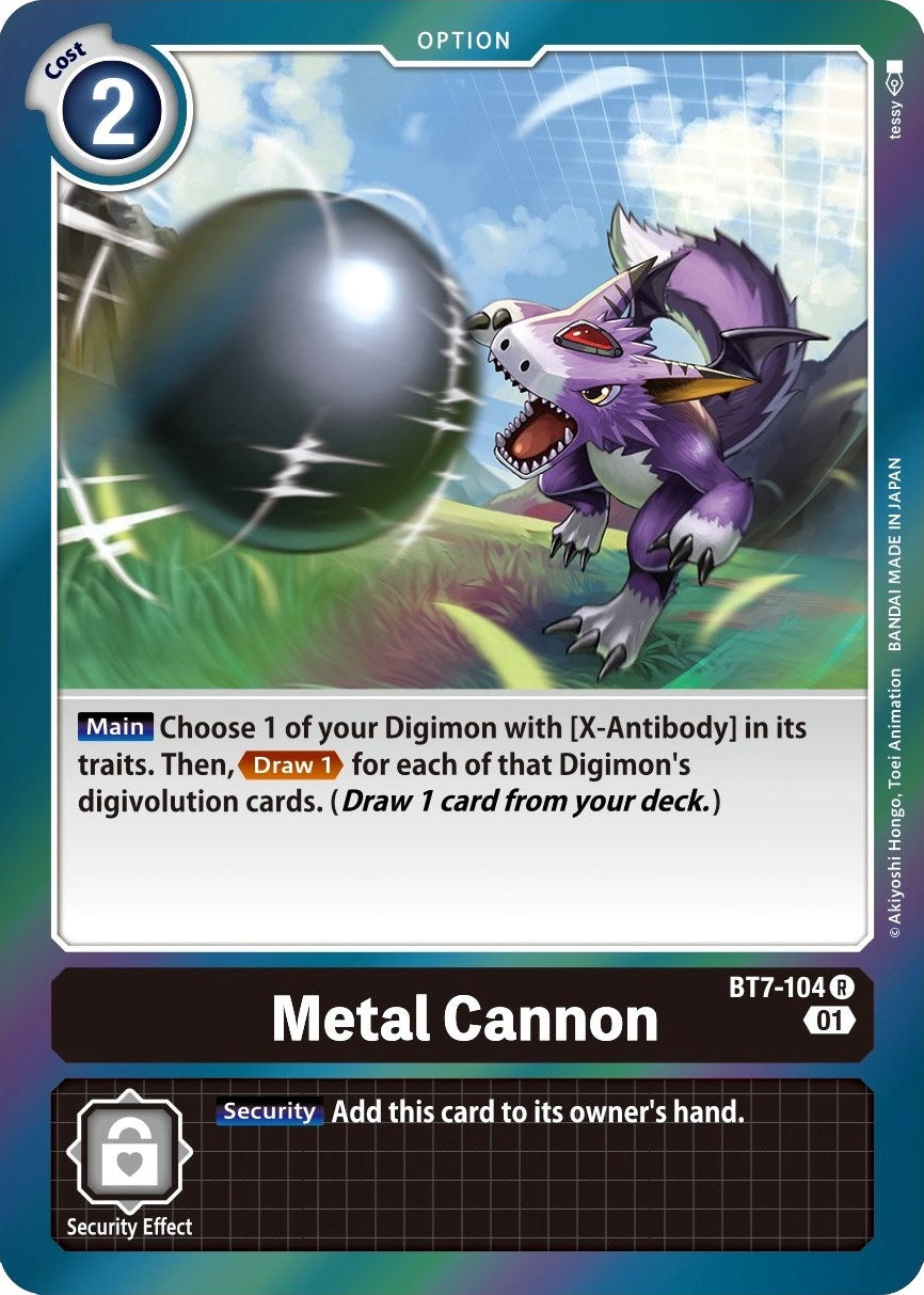 Image for Metal Cannon (BT7-104 R) (BT07) - Digimon Card Game