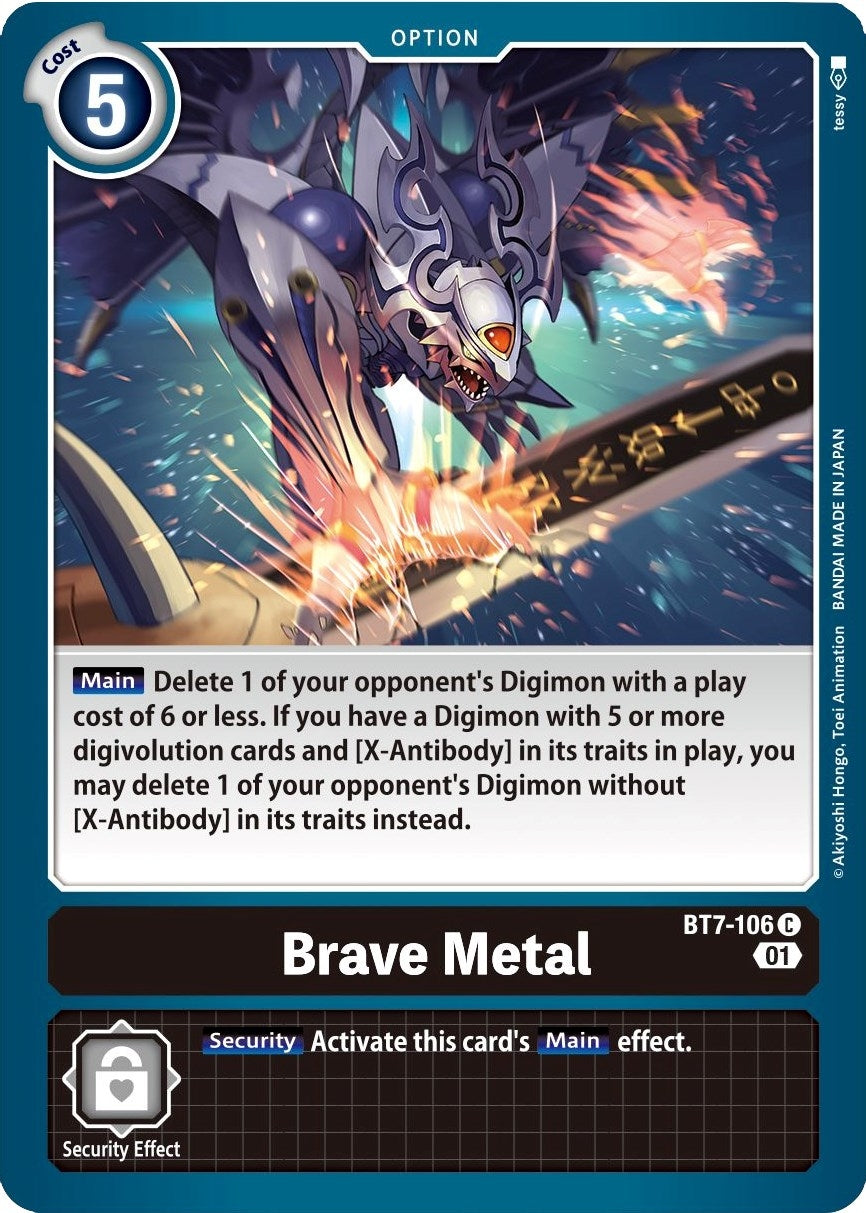 Image for Brave Metal (BT7-106 C) (BT07) - Digimon Card Game