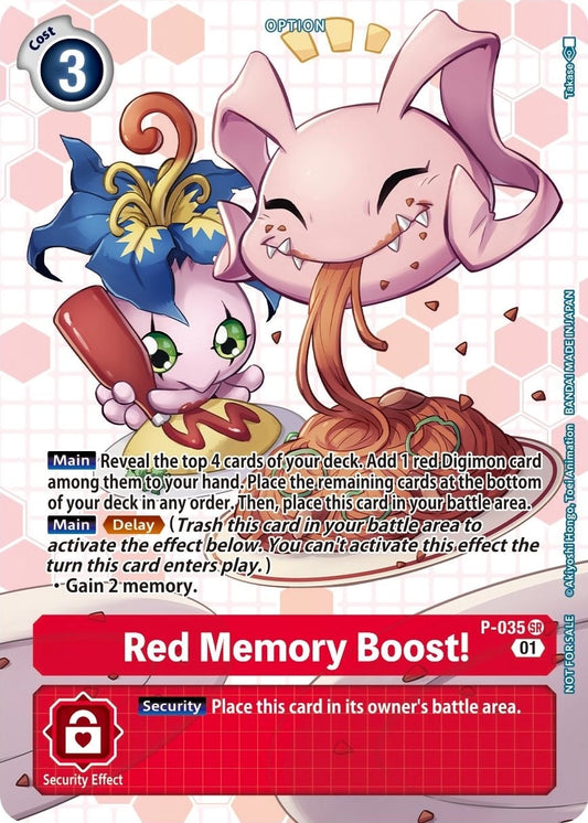 Image for Red Memory Boost! - P-035 (Next Adventure Box Promotion Pack) (P-035 SR) (D-PR) - Digimon Card Game