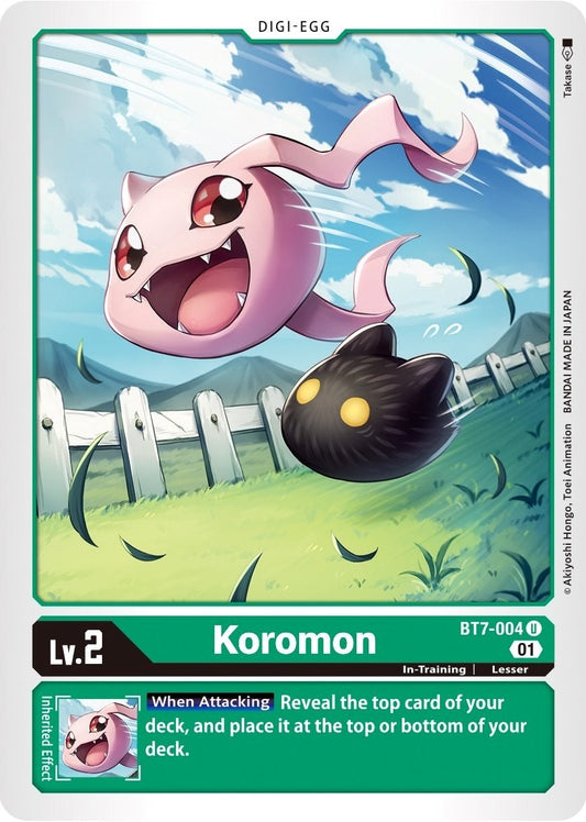 Image for Koromon (BT7-004 U) (BT07) - Digimon Card Game