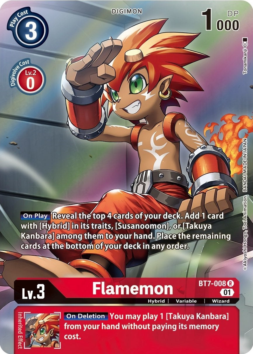 Image for Flamemon (Alternate Art) (BT7-008 R) (BT07) - Digimon Card Game