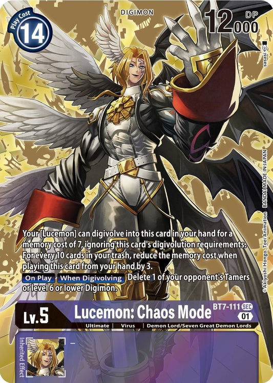Image for Lucemon: Chaos Mode (Alternate Art) (BT7-111 SEC) (BT07) - Digimon Card Game