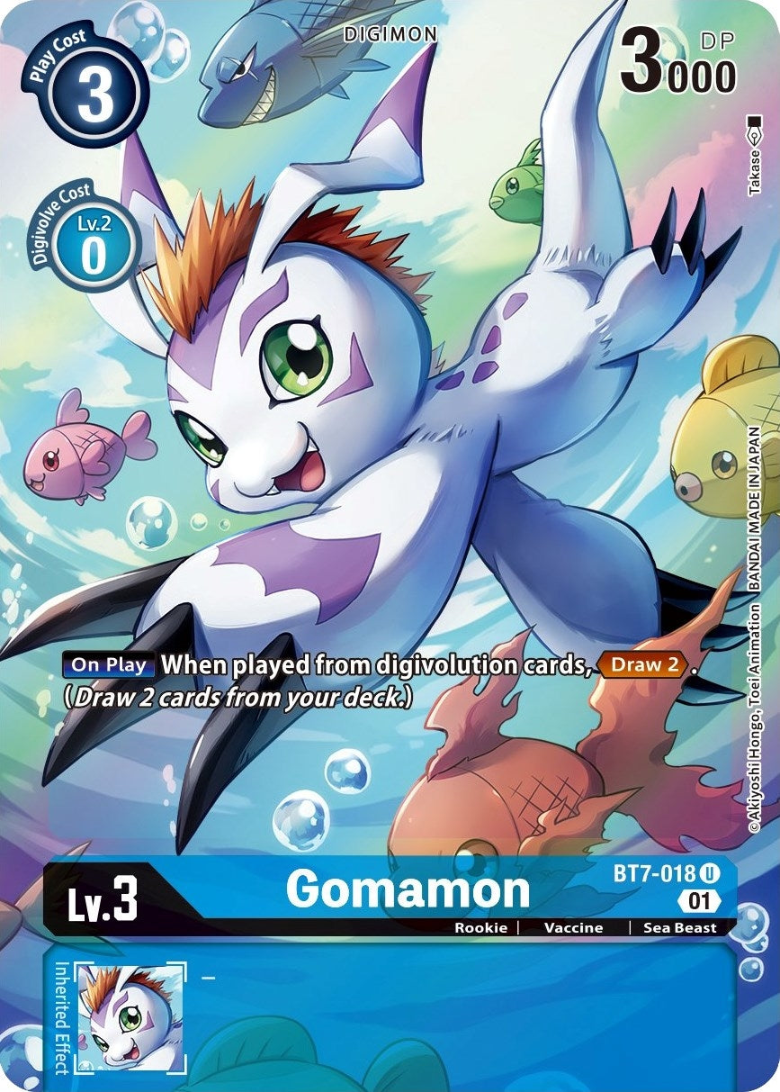 Image for Gomamon (Alternate Art) (BT7-018 U) (BT07) - Digimon Card Game