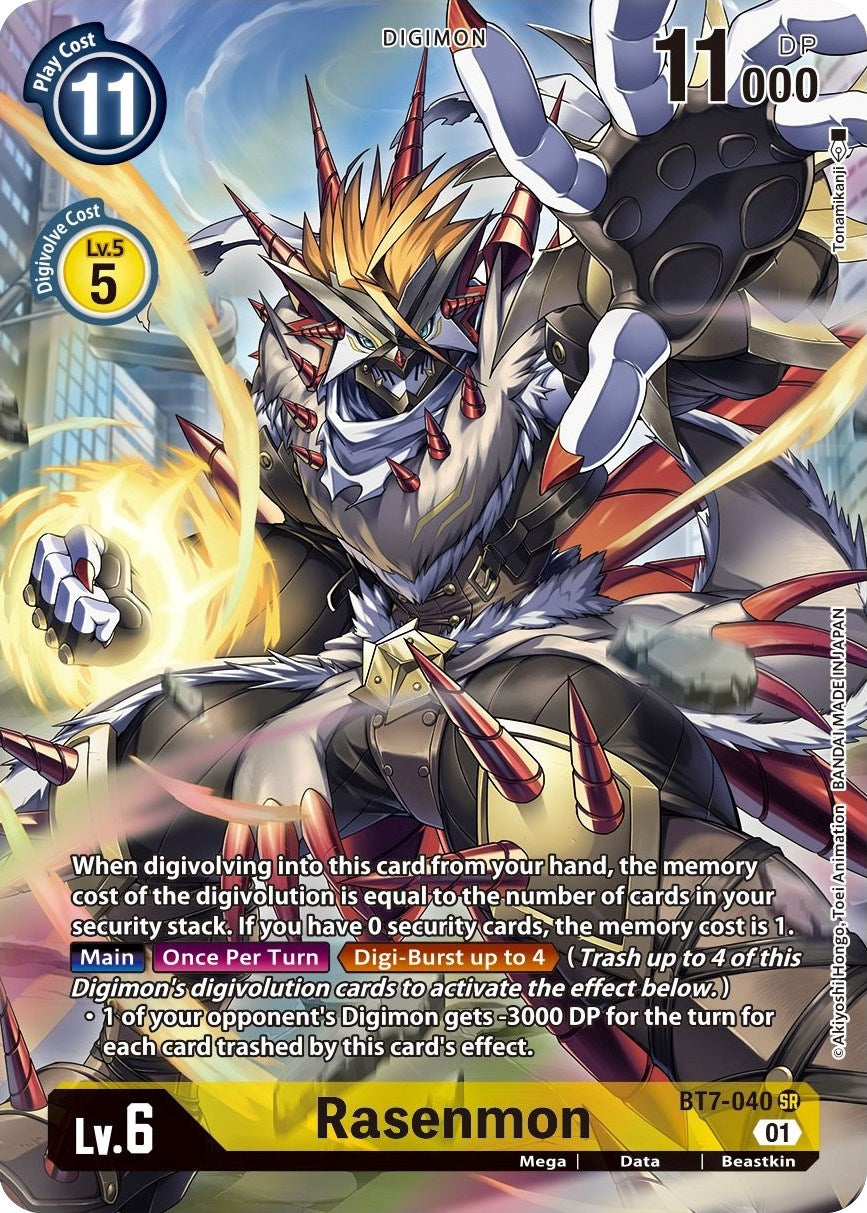 Image for Rasenmon (Alternate Art) (BT7-040 SR) (BT07) - Digimon Card Game