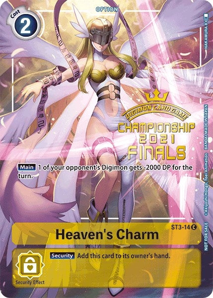 Image for Heaven's Charm (2021 Championship Finals Tamer's Evolution Pack) (ST3-14 C) (ST-3) - Digimon Card Game