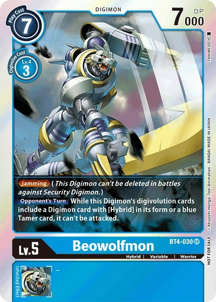 Image for Beowolfmon (Event Pack 2) (BT4-030 SR) (BT04) - Digimon Card Game