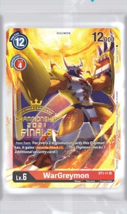 Image for Championship 2021 Finals Event Pack Alt-Art Gold Stamp Set - Digimon Card Game