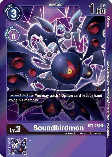 Image for Soundbirdmon (Event Pack 2) (BT4-078 U) (BT04) - Digimon Card Game