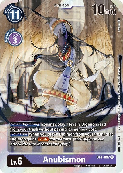 Image for Anubismon (Event Pack 2) (BT4-087 U) (BT04) - Digimon Card Game
