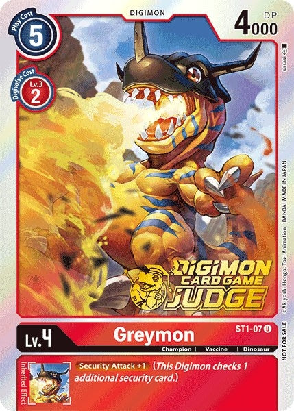 Image for Greymon (Judge Pack 1) (ST1-07 U) (ST-1) - Digimon Card Game