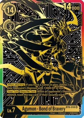 Image for Agumon - Bond of Bravery (2021 Championship Finals 1st Place) (BT6-018 SR) (BT06) - Digimon Card Game