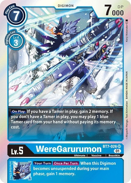 Image for WereGarurumon (BT7-026 SR) (BT07) - Digimon Card Game