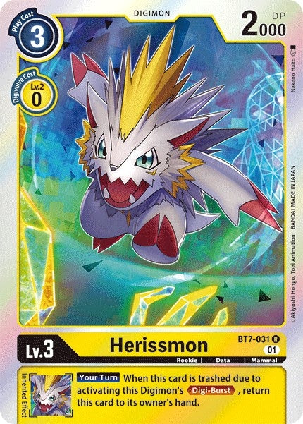 Image for Herissmon (BT7-031 R) (BT07) - Digimon Card Game