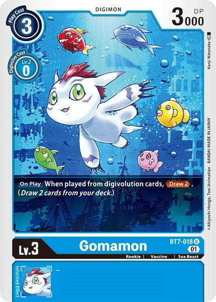 Image for Gomamon (BT7-018 U) (BT07) - Digimon Card Game