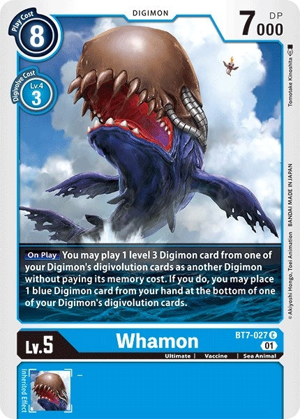 Image for Whamon (BT7-027 C) (BT07) - Digimon Card Game