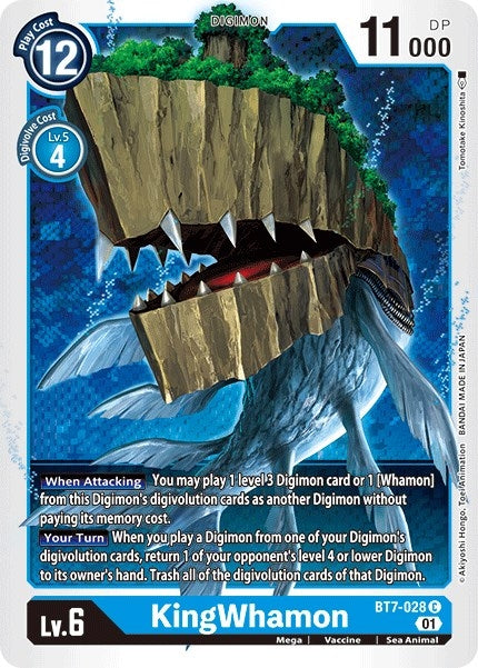 Image for KingWhamon (BT7-028 C) (BT07) - Digimon Card Game