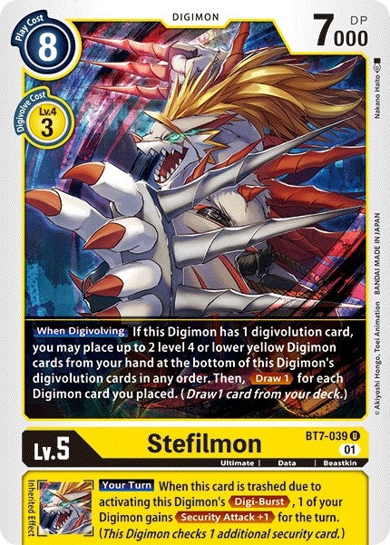 Image for Stefilmon (BT7-039 U) (BT07) - Digimon Card Game