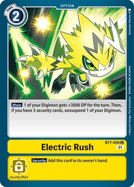 Image for Electric Rush (BT7-099 U) (BT07) - Digimon Card Game