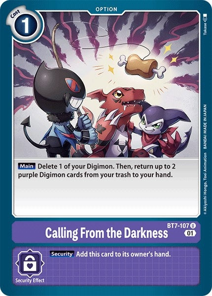 Image for Calling From the Darkness (BT7-107 U) (BT07) - Digimon Card Game