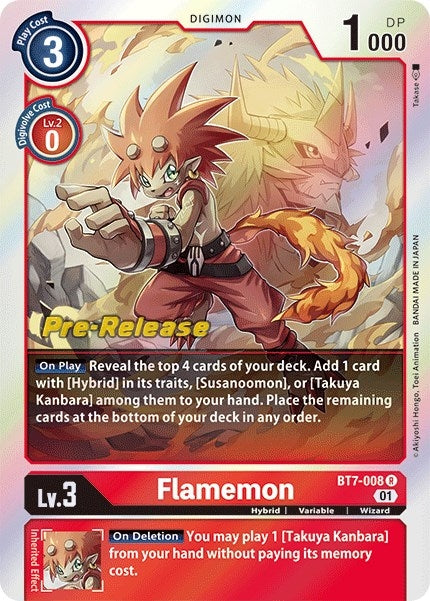 Image for Flamemon (BT7-008 R) (BT07_PR) - Digimon Card Game