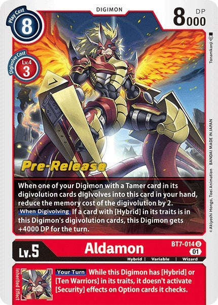 Image for Aldamon (BT7-014 U) (BT07_PR) - Digimon Card Game