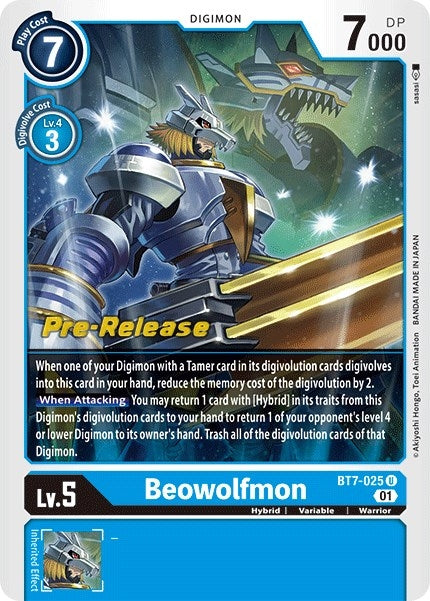 Image for Beowolfmon (BT7-025 U) (BT07_PR) - Digimon Card Game