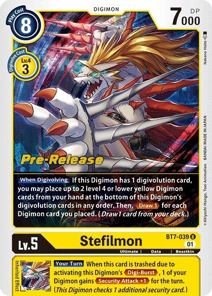 Image for Stefilmon (BT7-039 U) (BT07_PR) - Digimon Card Game