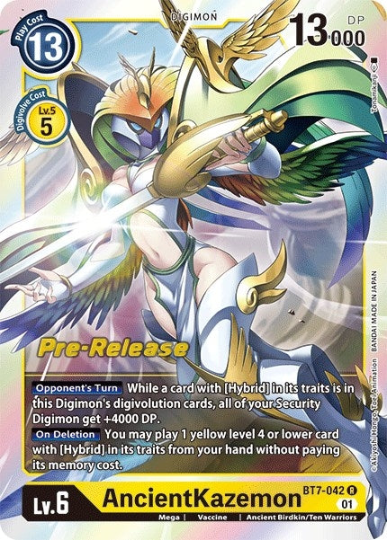 Image for AncientKazemon (BT7-042 R) (BT07_PR) - Digimon Card Game