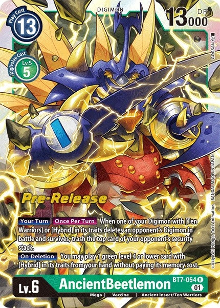 Image for AncientBeetlemon (BT7-054 R) (BT07_PR) - Digimon Card Game