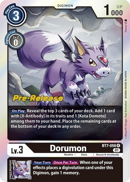 Image for Dorumon (BT7-056 R) (BT07_PR) - Digimon Card Game