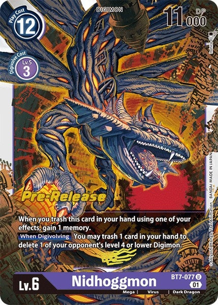 Image for Nidhoggmon (BT7-077 U) (BT07_PR) - Digimon Card Game