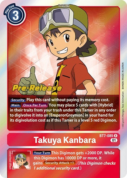 Image for Takuya Kanbara (BT7-085 R) (BT07_PR) - Digimon Card Game