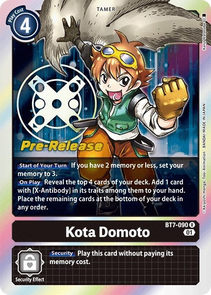 Image for Kota Domoto (BT7-090 R) (BT07_PR) - Digimon Card Game