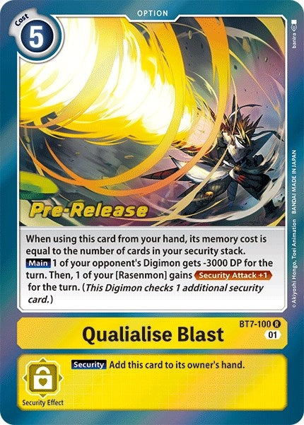 Image for Qualialise Blast (BT7-100 R) (BT07_PR) - Digimon Card Game