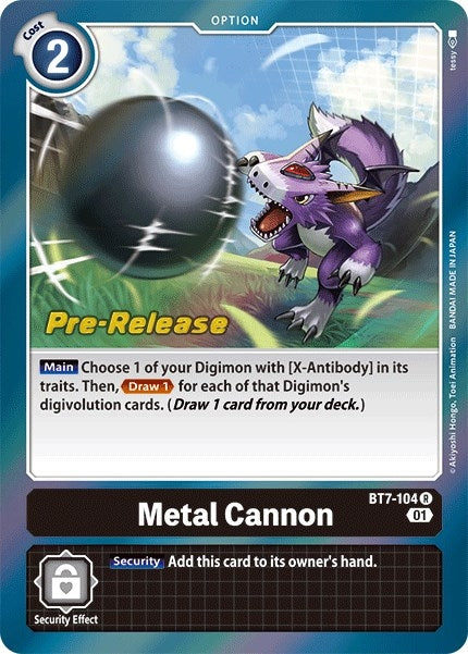 Image for Metal Cannon (BT7-104 R) (BT07_PR) - Digimon Card Game