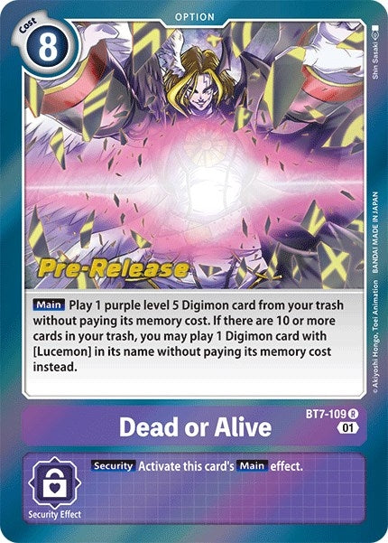 Image for Dead or Alive (BT7-109 R) (BT07_PR) - Digimon Card Game