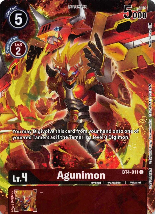 Image for Agunimon (Tamer's Evolution Box 2) (BT4-011 U) (BT04) - Digimon Card Game