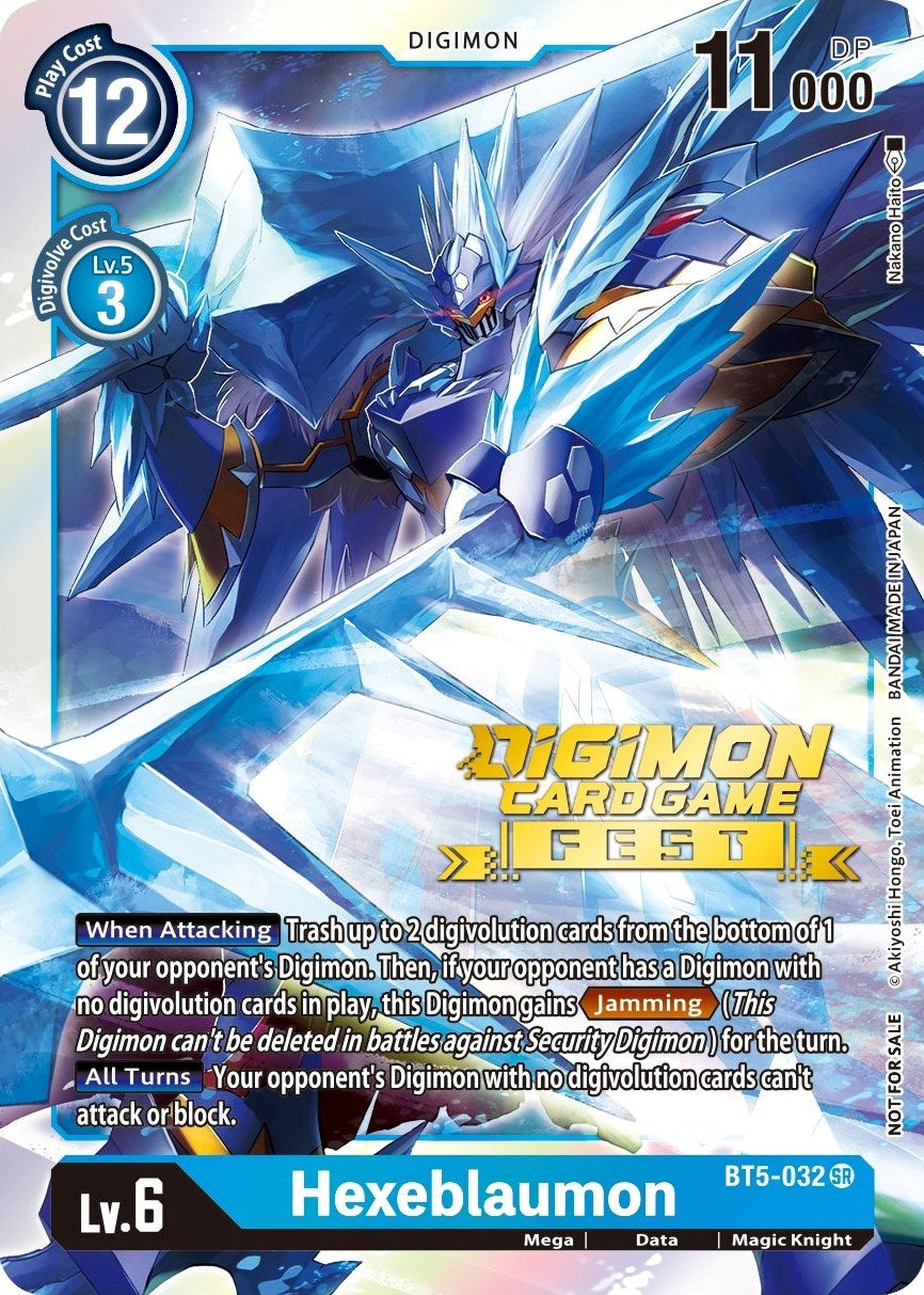 Image for Hexeblaumon (Digimon Card Game Fest 2022) (BT5-032 SR) (BT05) - Digimon Card Game