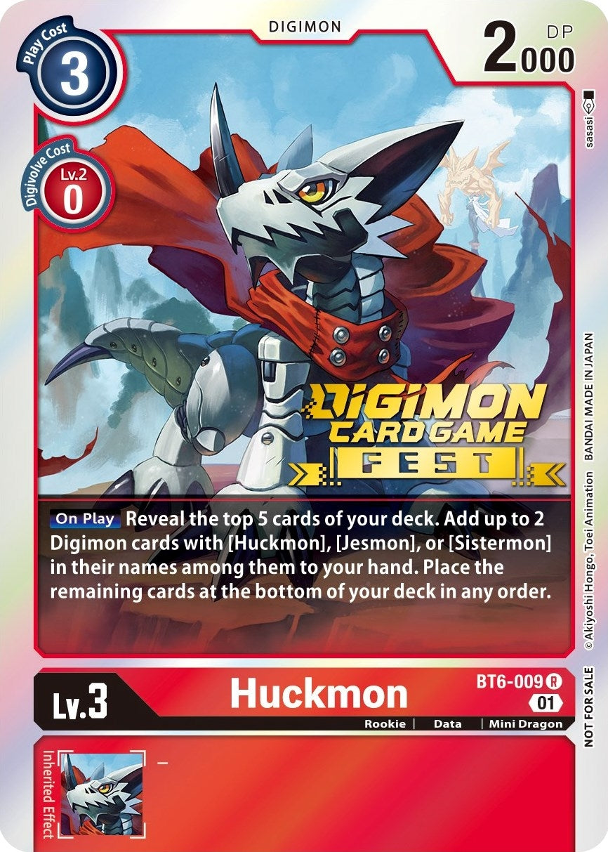 Image for Huckmon (Digimon Card Game Fest 2022) (BT6-009 R) (BT06) - Digimon Card Game
