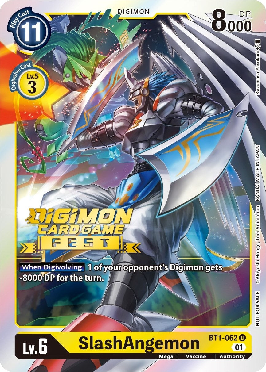 Image for SlashAngemon (Digimon Card Game Fest 2022) (BT1-062 U) (BT01-03A) - Digimon Card Game