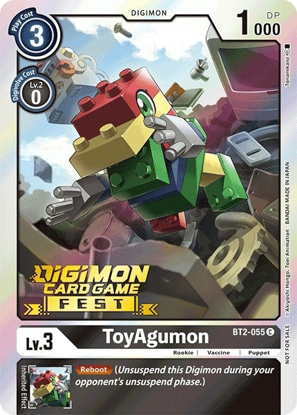 Image for ToyAgumon (Digimon Card Game Fest 2022) (BT2-055 C) (BT01-03A) - Digimon Card Game